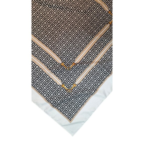 2/$30 NEW Colorful Painted Geometric Pattern Black White Beige Gold Accents - Picture 4 of 8